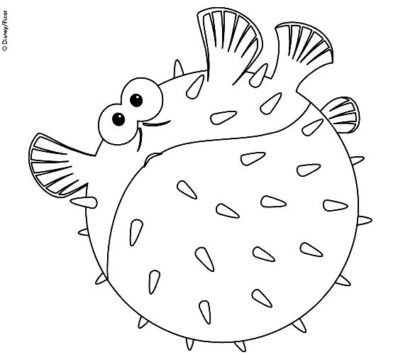 coloriage poisson boule de nemo